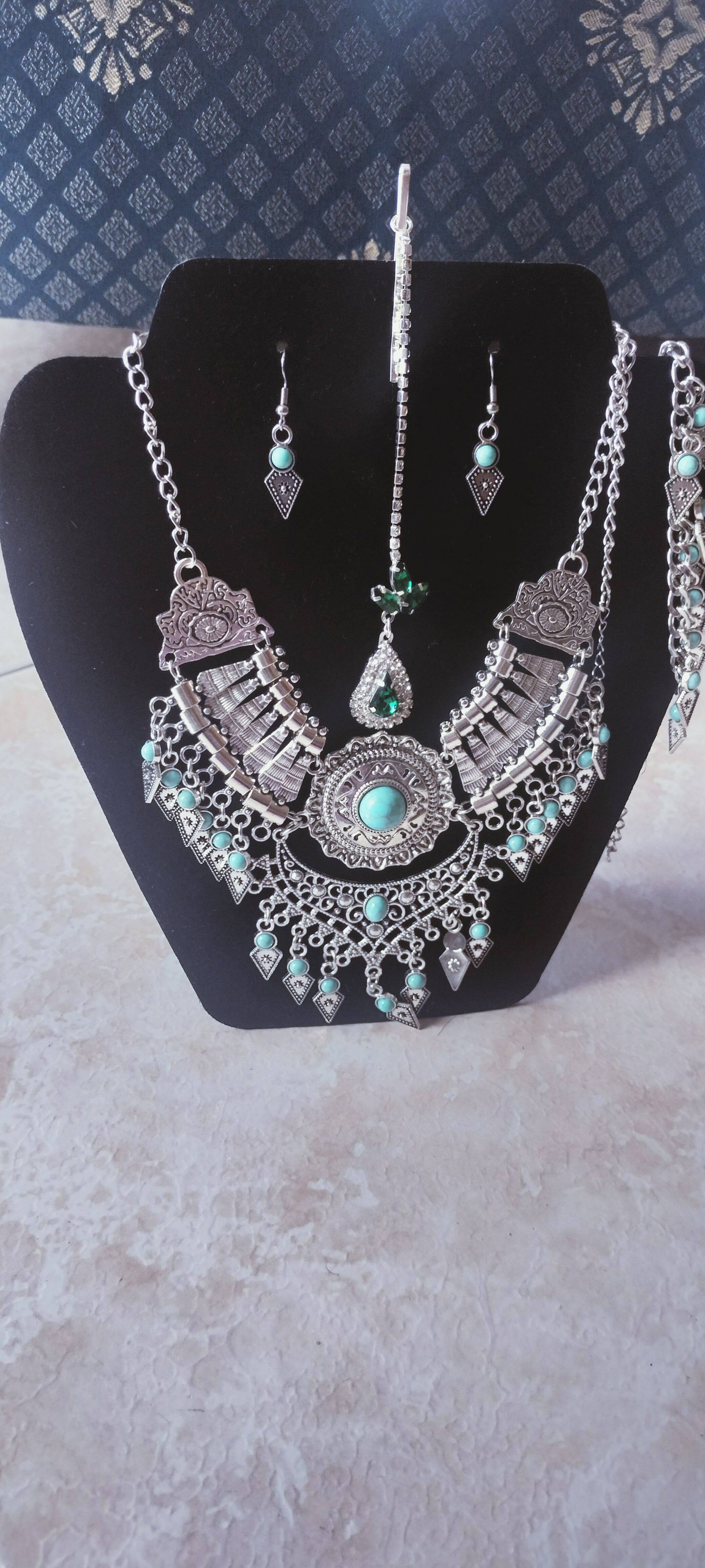 Splendido set di gioielli indiani completo