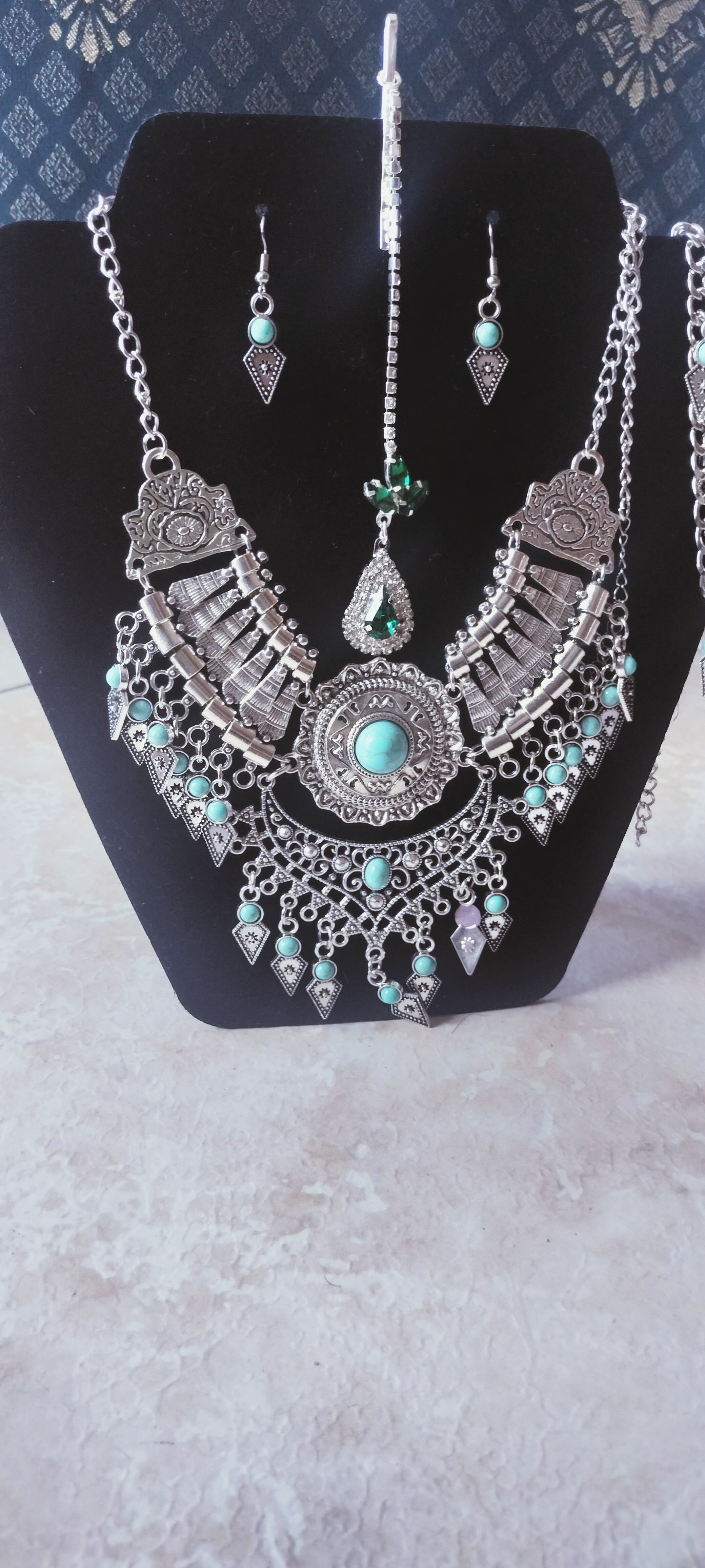 Splendido set di gioielli indiani completo